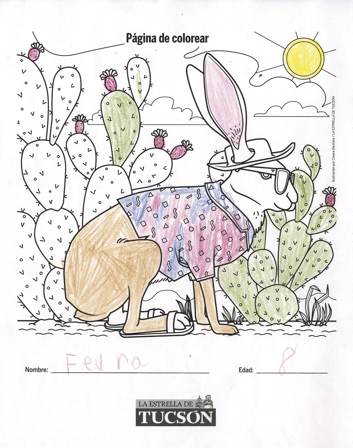 Pequeños artistas, páginas para colorear